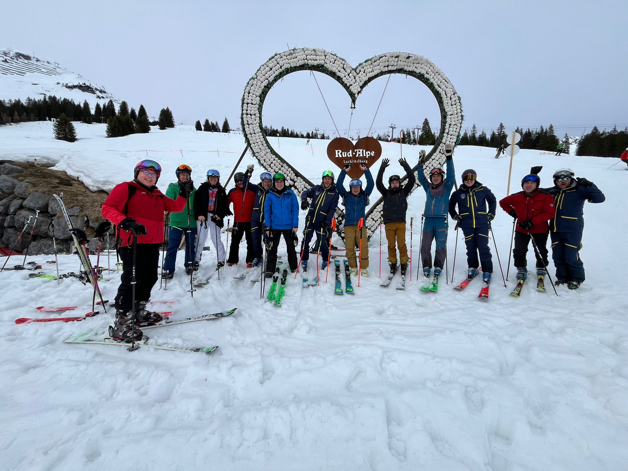 Skiausfahrt Arlberg 16.3.2024 mit Herz