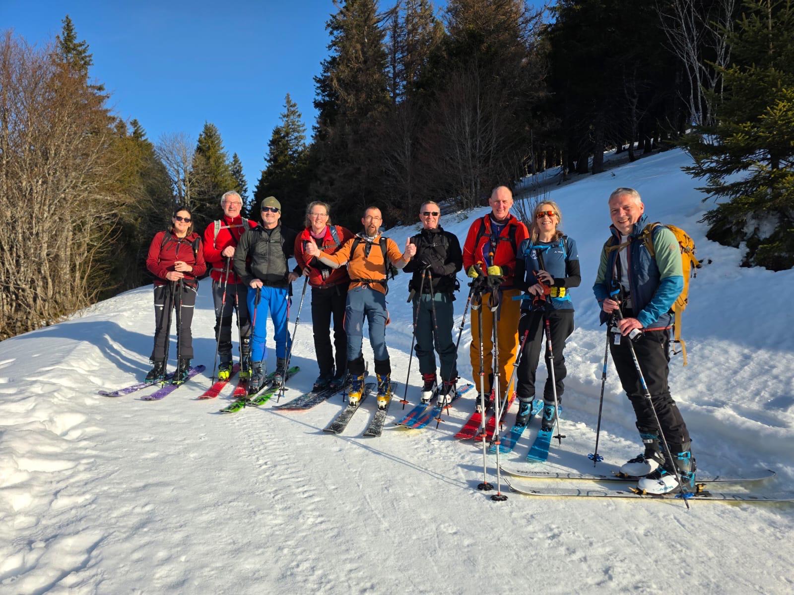 Skitouren am Feldberg: Sonnige Tage am Haus Frieden. 